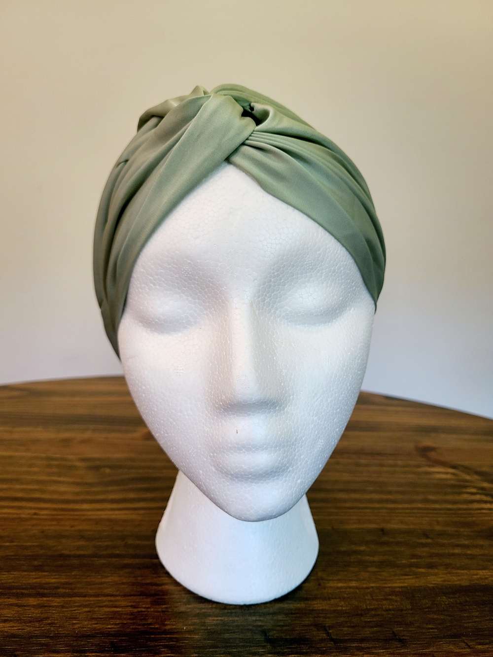 Sage Silk Satin Sleep Bonnet